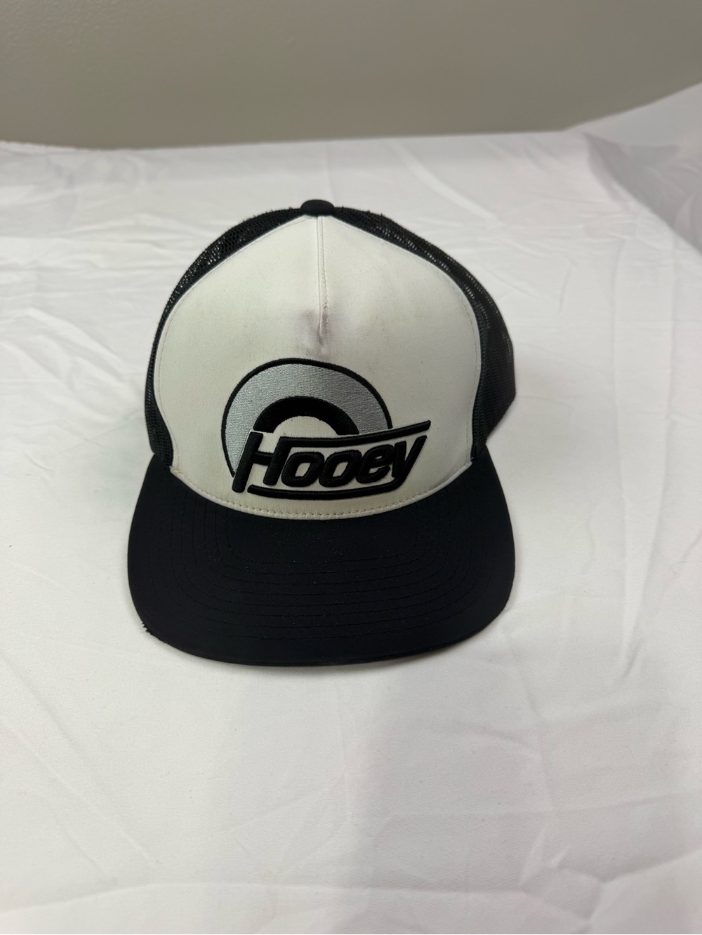 Hooey Black and White Logo Trucker Cap